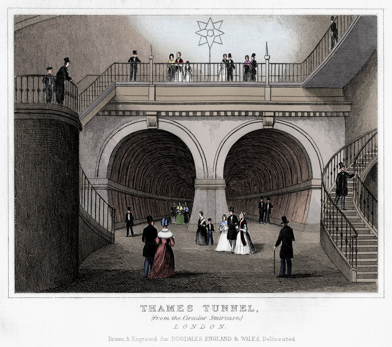 Thames Tunnel, Londýn, 19. století od Unbekannt