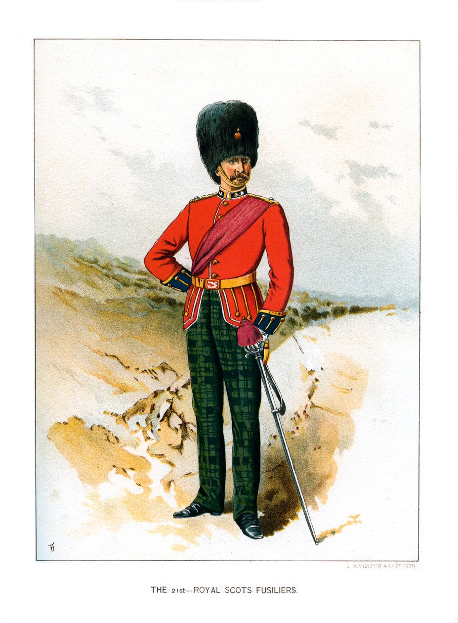 21st Royal Scots Fusiliers, c1890 od Unbekannt