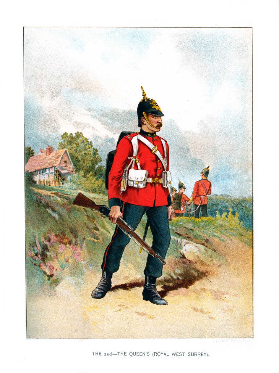 2., The Queens Royal West Surrey, c1890 od Unbekannt
