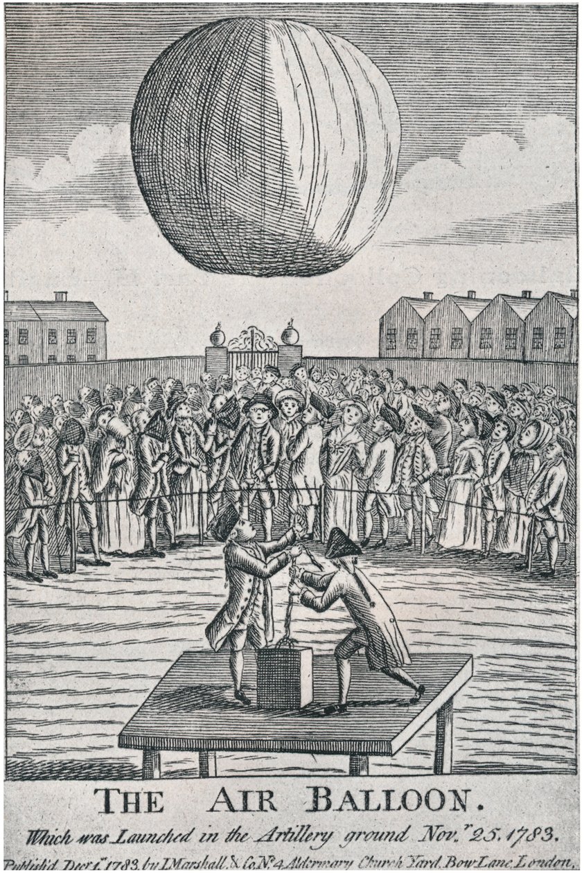 Vzduchový balón, 1783, 1920. od Unbekannt