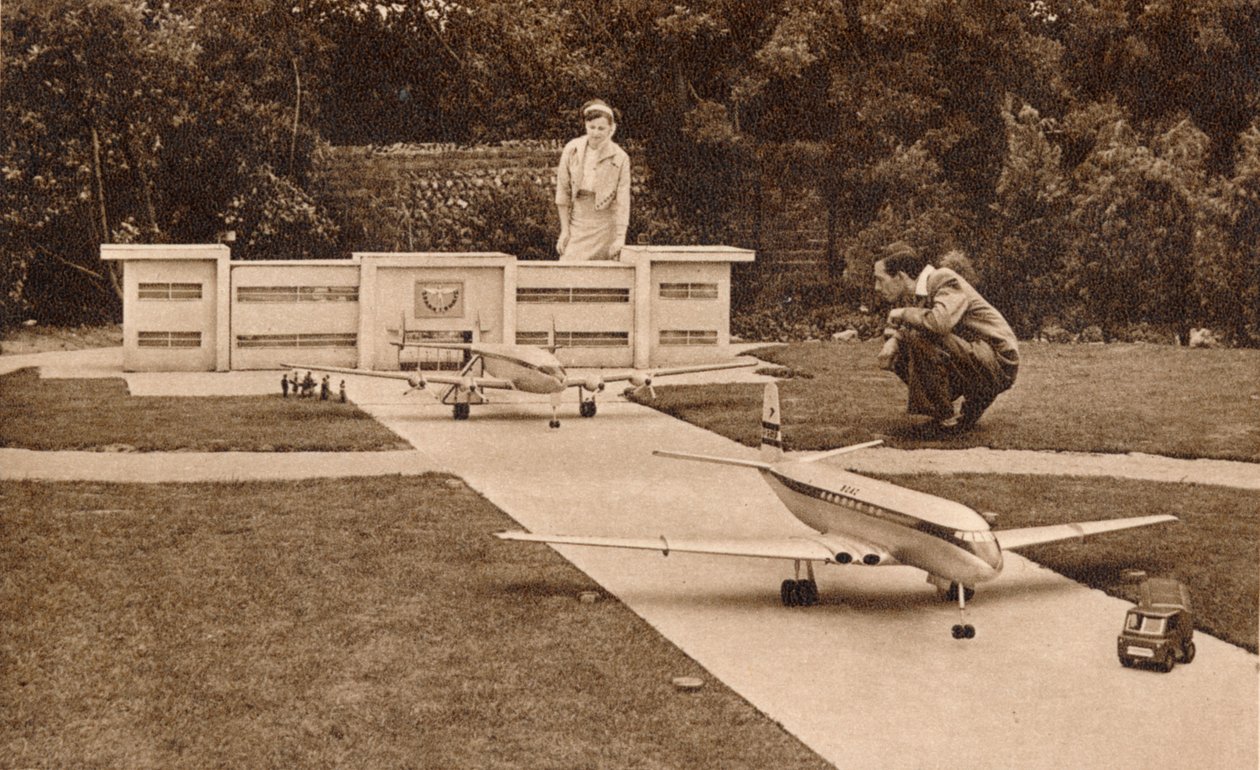 Letiště, Model Village, West Cliff, Ramsgate, Kent, 50. léta 20. století od Unbekannt