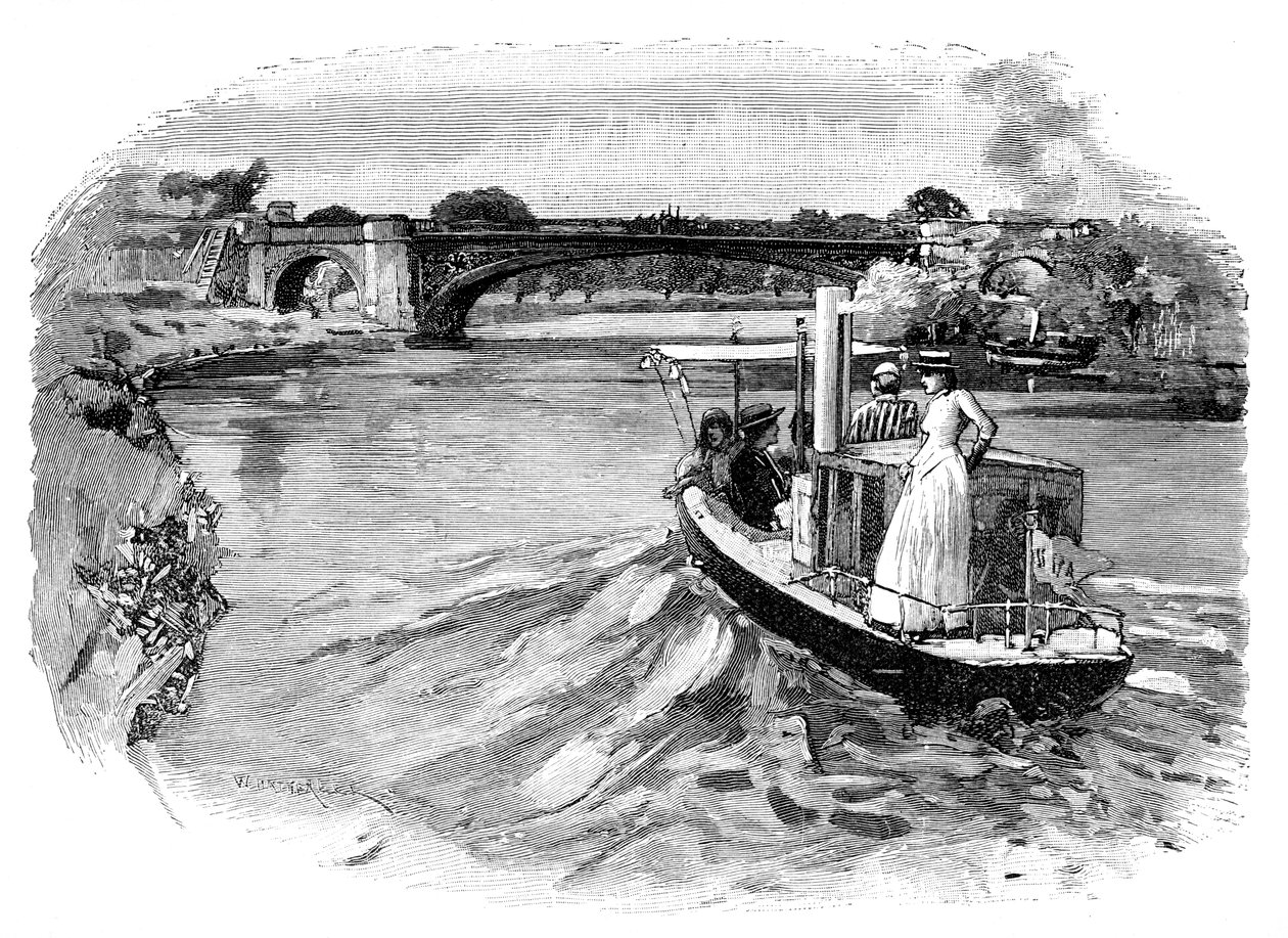 Albert Bridge, Windsor, Berkshire od Unbekannt