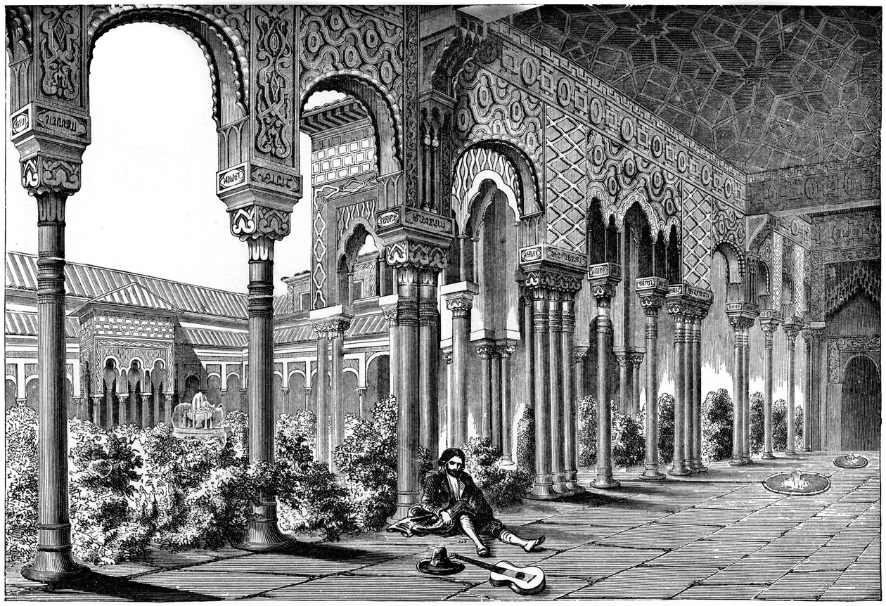 Palác Alhambra, Granada, Španělsko, 1870 od Unbekannt
