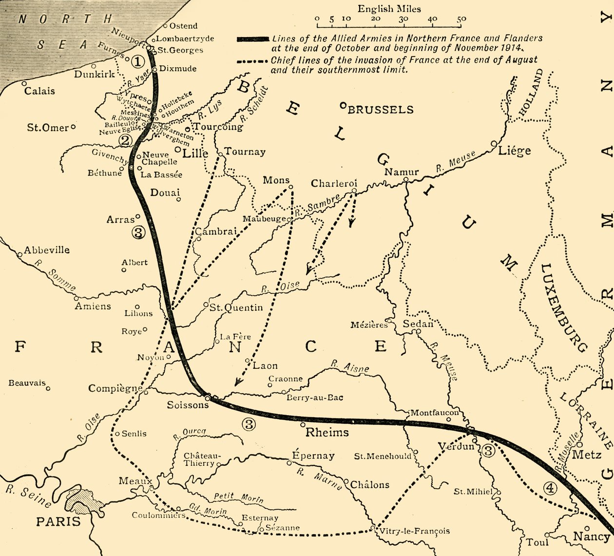 Spojenecké armády ve Francii a Flandrech, první světová válka, 1914, c1920. od Unbekannt