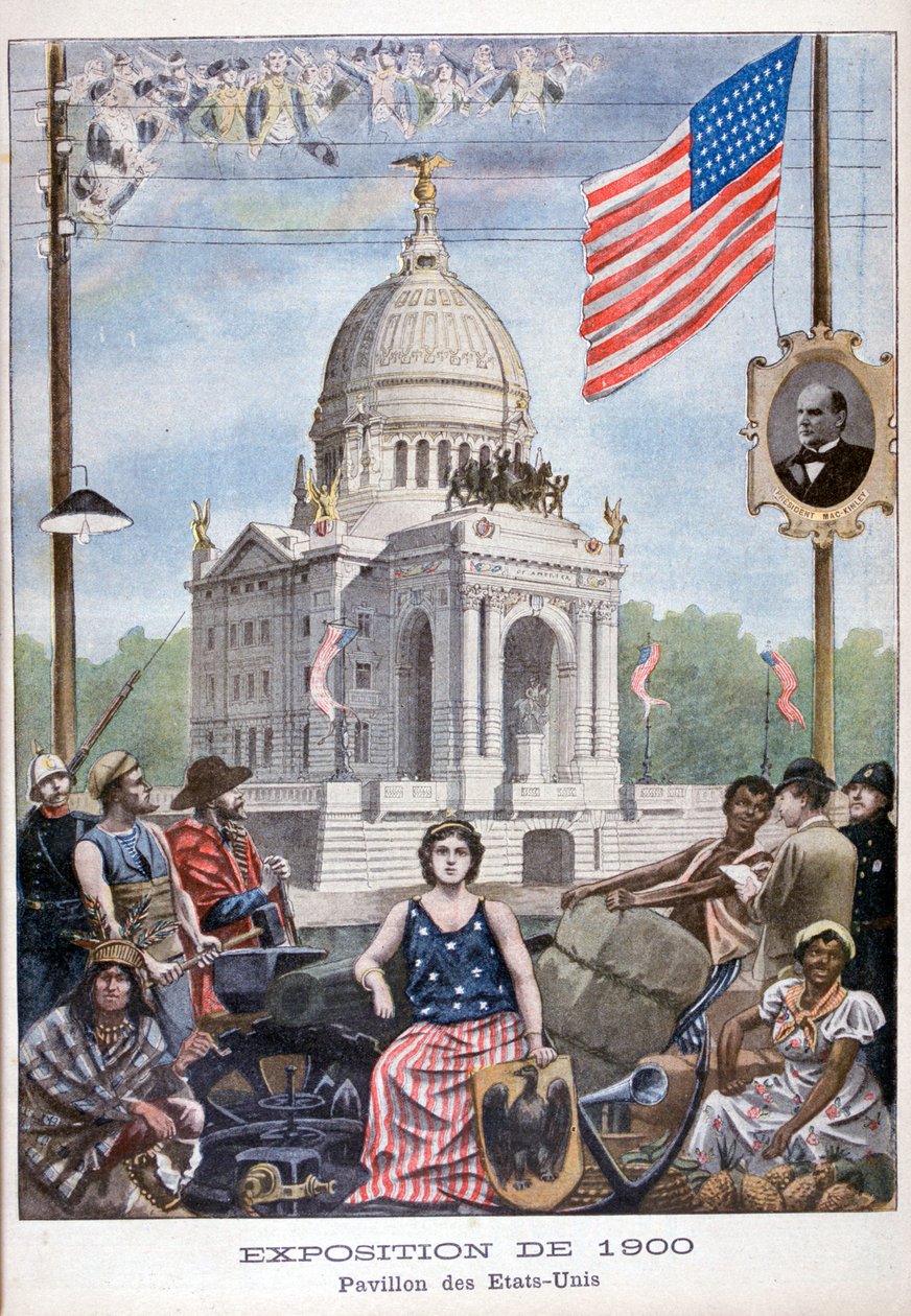 Americký pavilon na Světové výstavě v roce 1900, Paříž, 1900 od Unbekannt