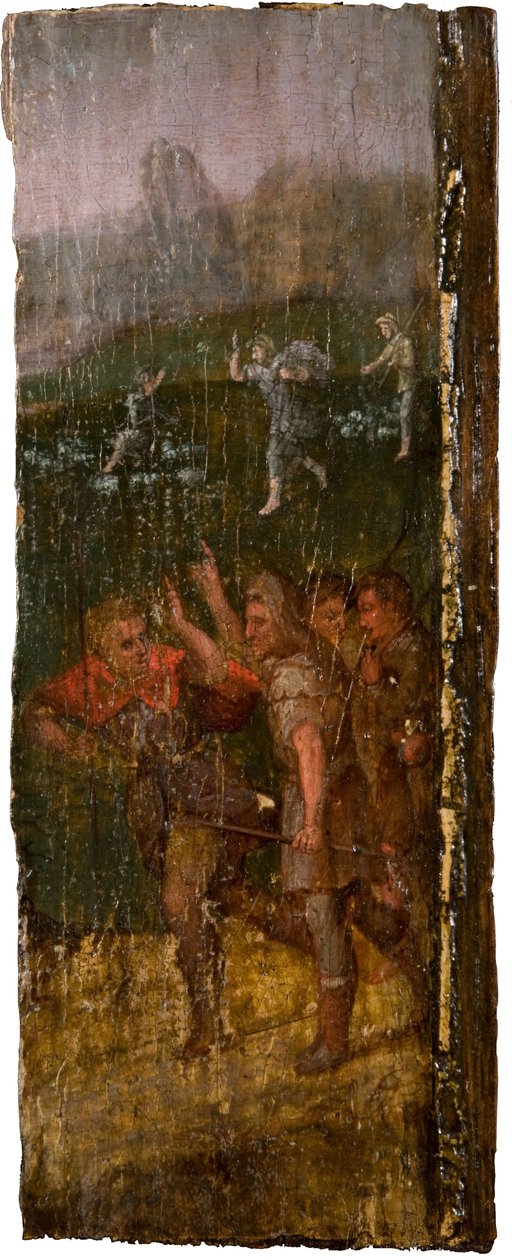 Anděl zjevující se pastýřům v pozadí, 1600. od Unbekannt