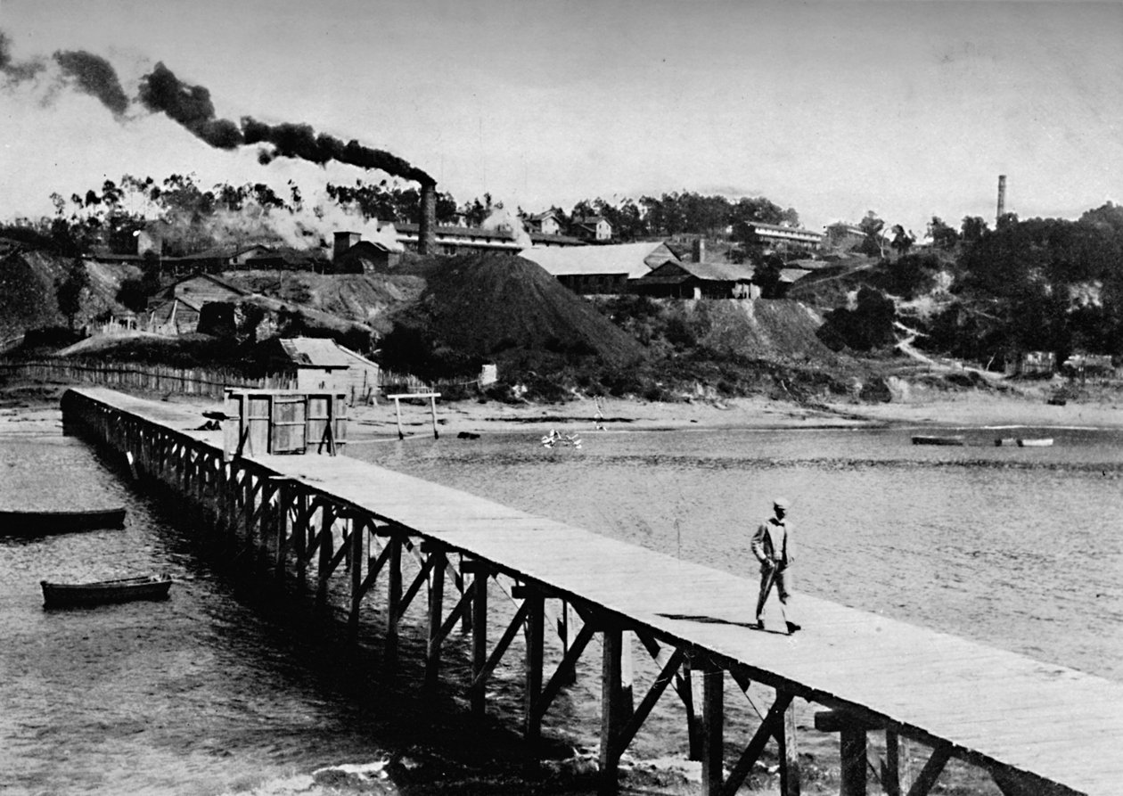 The Arauco District To-Day, Wharf at Lota, 1911 od Unbekannt