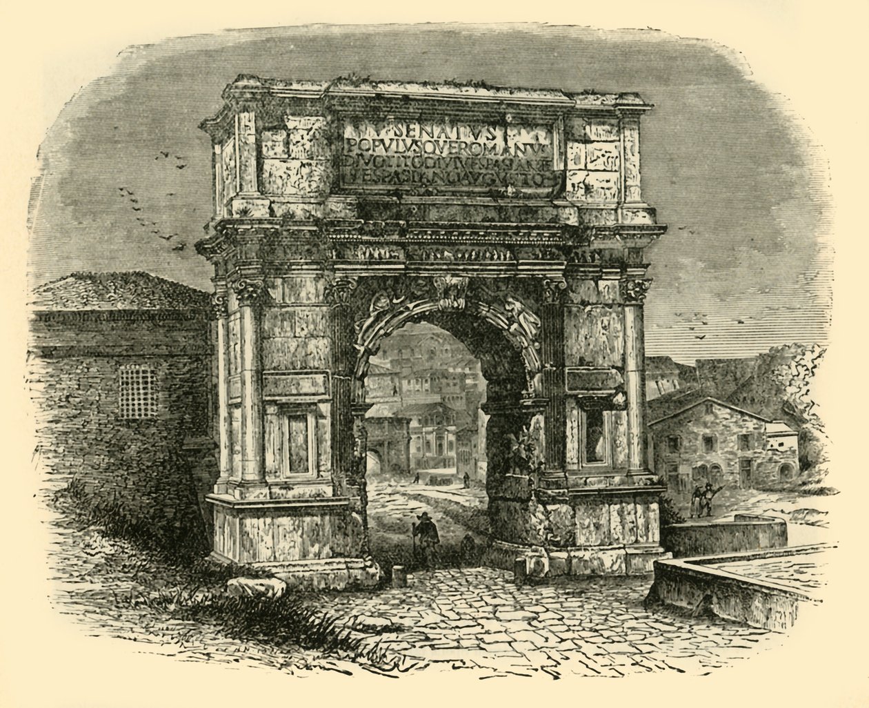 Titův oblouk, Řím, 1890. od Unbekannt