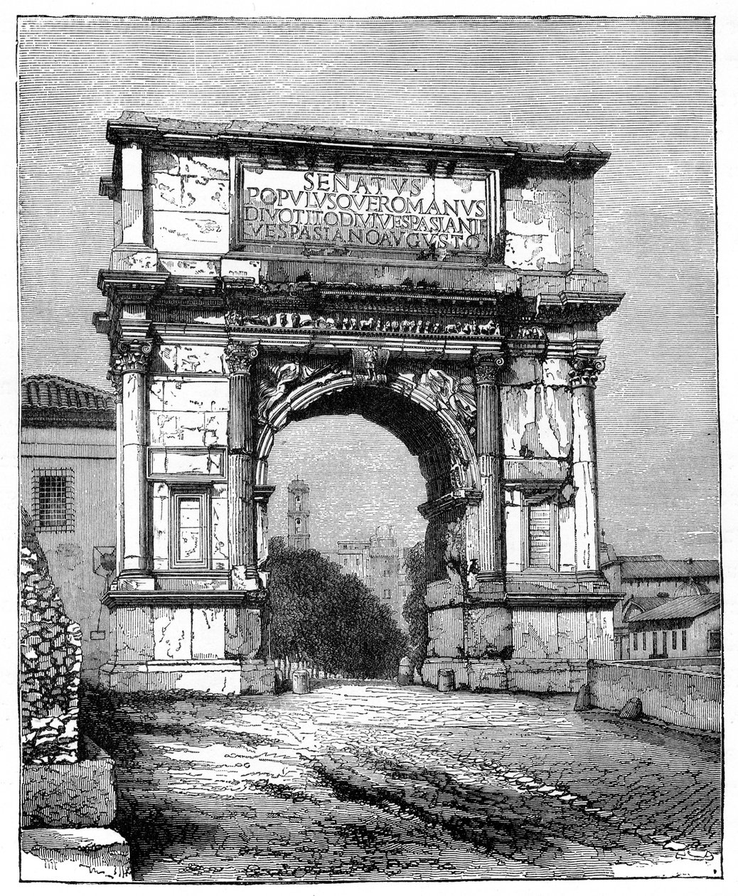 Titův oblouk, Řím, Itálie, 1882 od Unbekannt