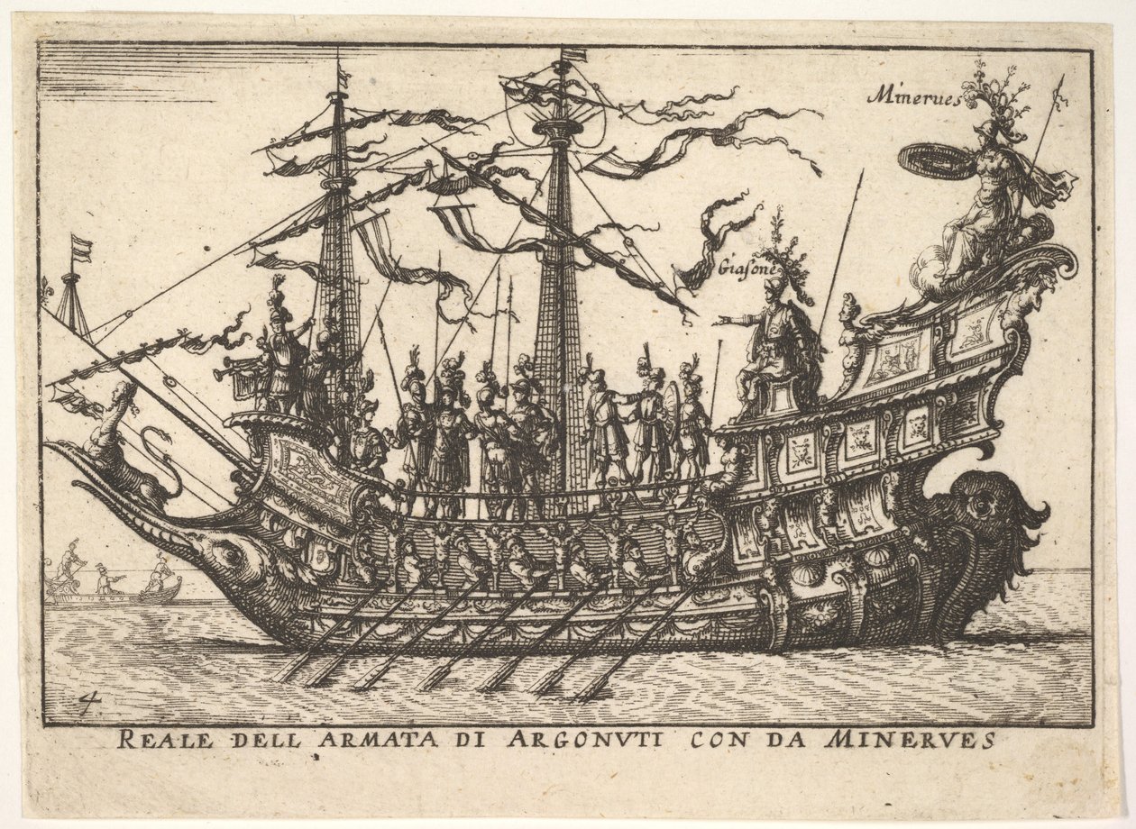Argonauti vedení Minervou Reale dell army di Argonuti s da Minerves, ze ser ..., 1664. od Unbekannt