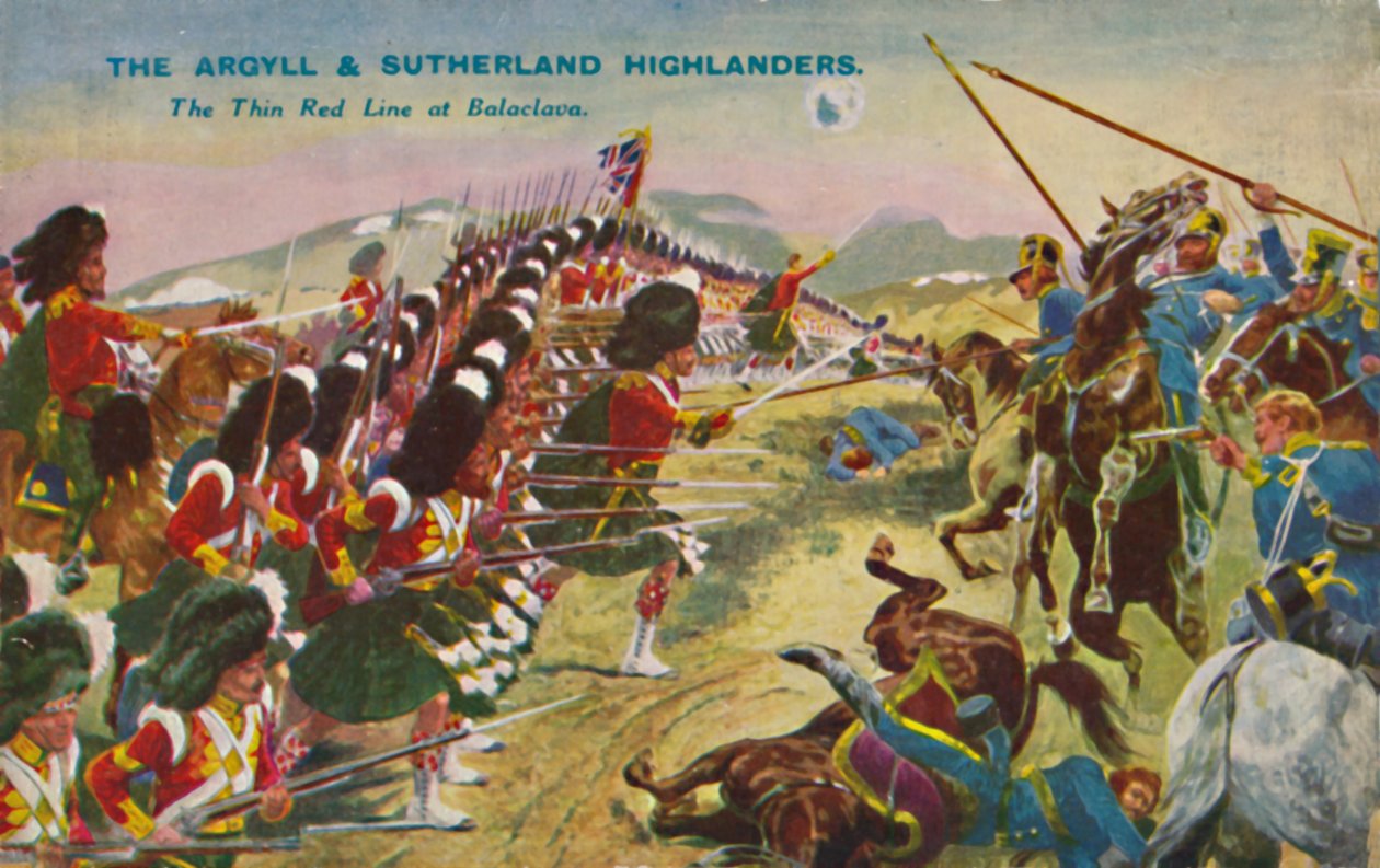 Argyll & Sutherland Highlanders. Tenká červená linie u Balaclavy, 1854, 1939 od Unbekannt