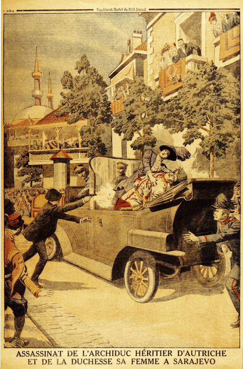 Zavraždění arcivévody Františka Ferdinanda Rakouského a jeho manželky, vévodkyně Sophie, Gavrilo Pr od Unbekannt