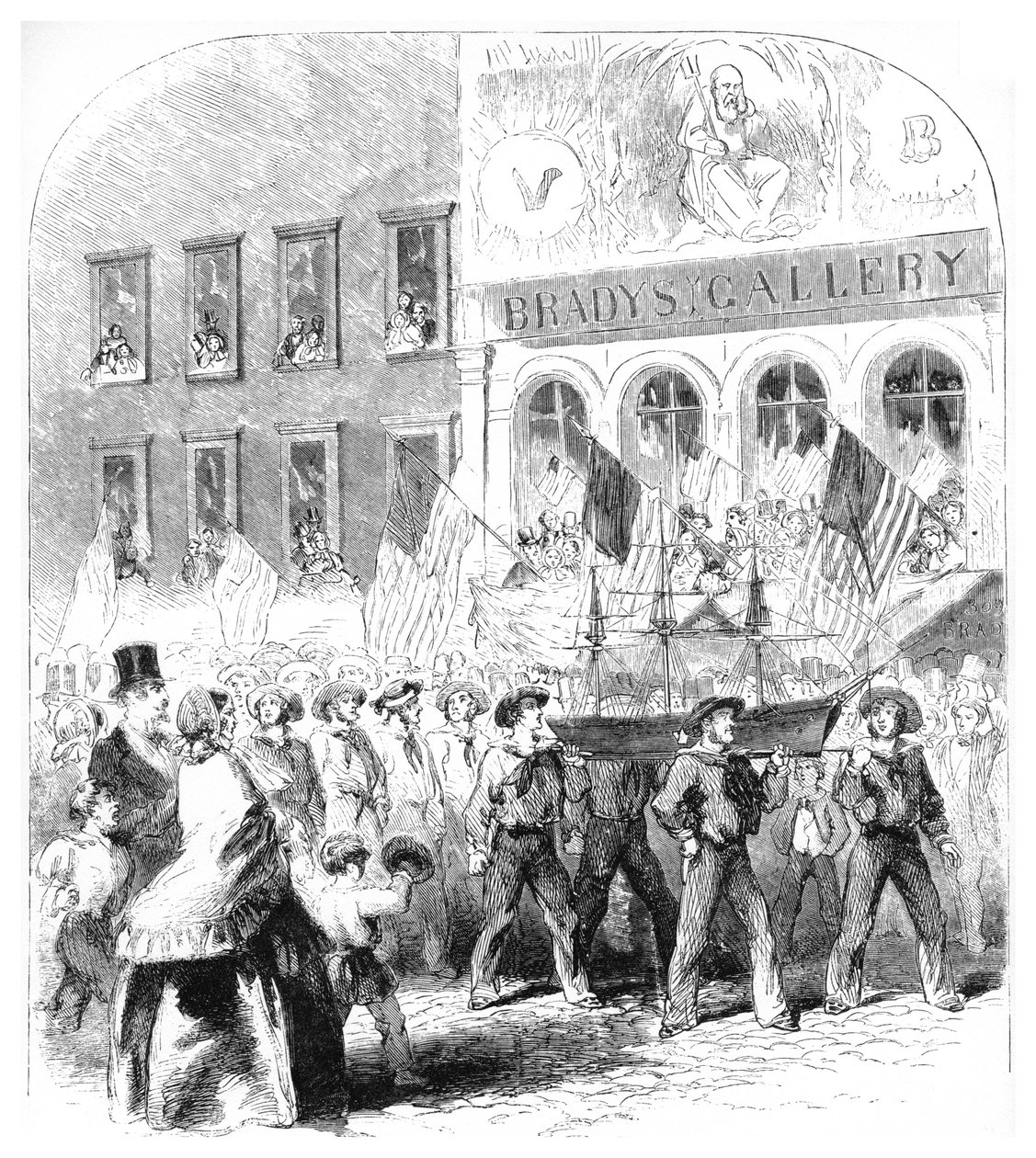 The Atlantic Telegraph Cable, Parade, c1858 od Unbekannt