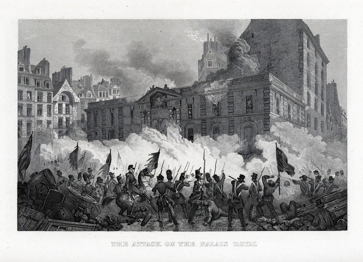 Útok na královský palác, 1882 od Unbekannt