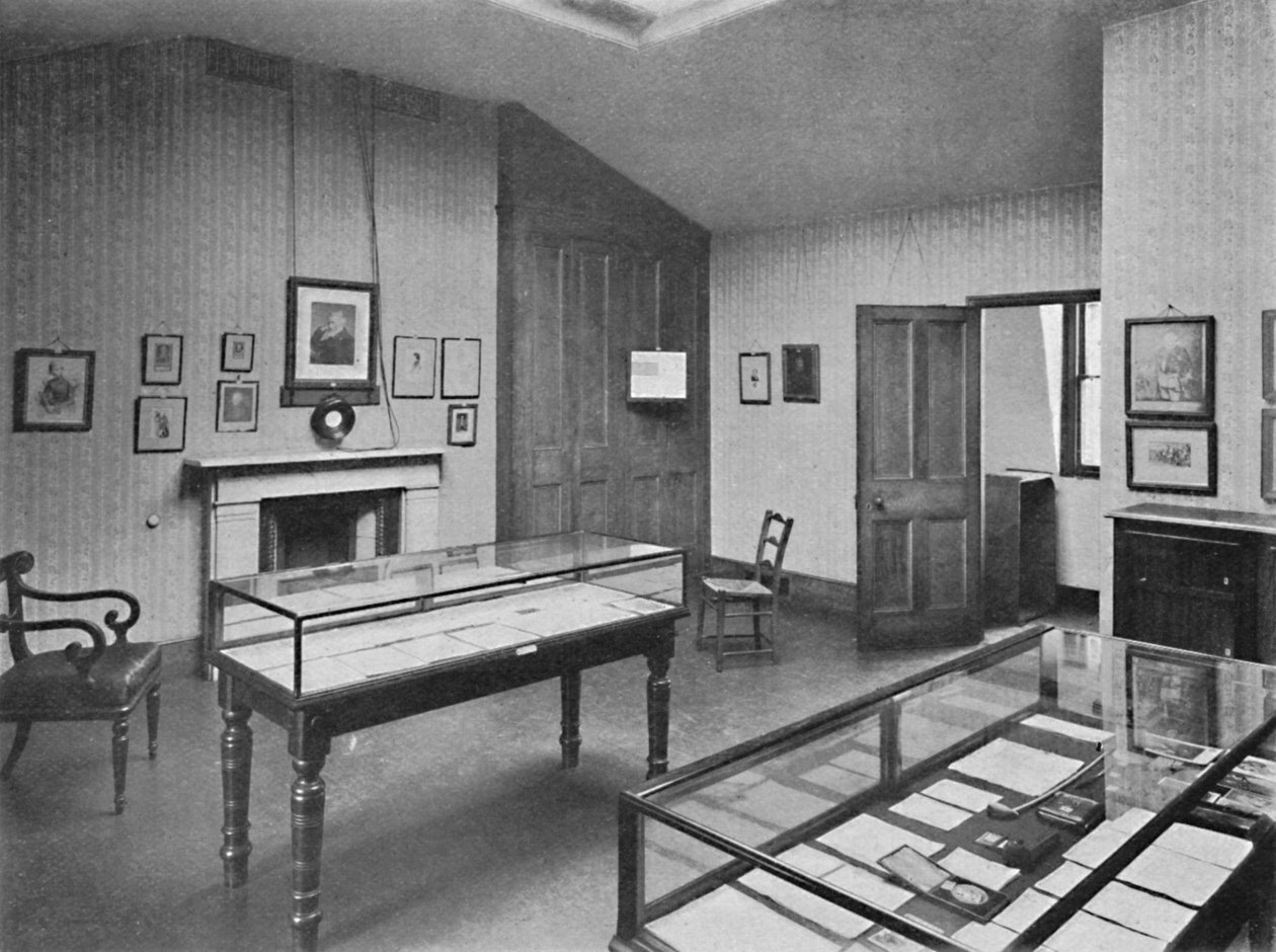 The Attic Study, Carlyle House, Chelsea, 1904 od Unbekannt