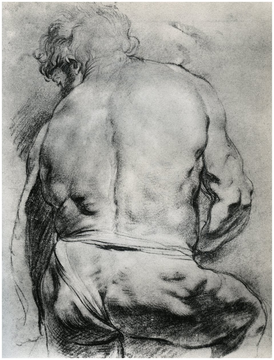 The Back of a Nude Man, c1610 1958 od Unbekannt