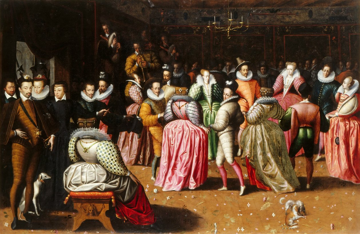 Ples na dvoře francouzského Jindřicha III., 1575-1600. od Unbekannt