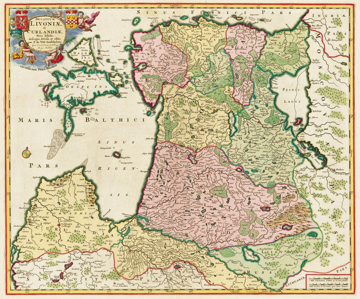 Baltské moře Z: Nova Tabula, 1705 od Unbekannt