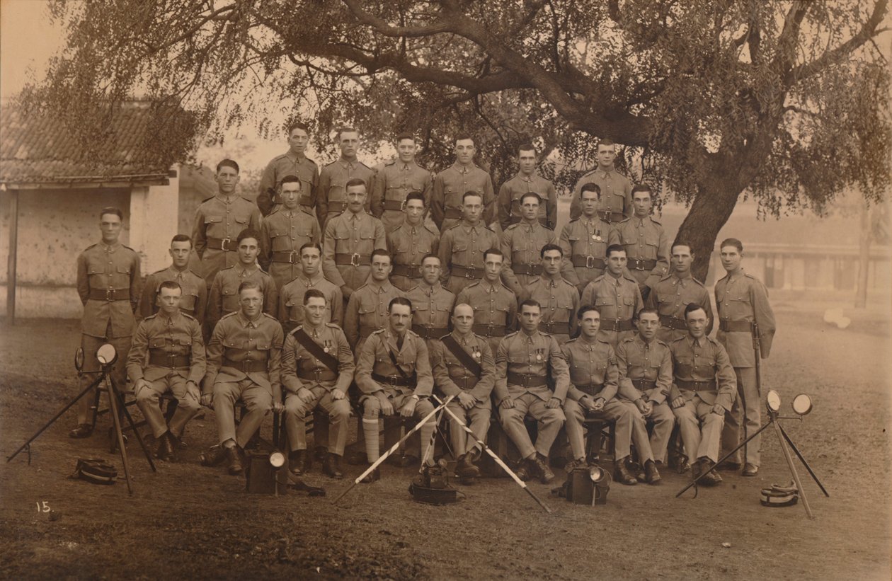 Battalion Signalers prvního praporu, Královský vlastní královský West Kent Regiment. Poona, In od Unbekannt