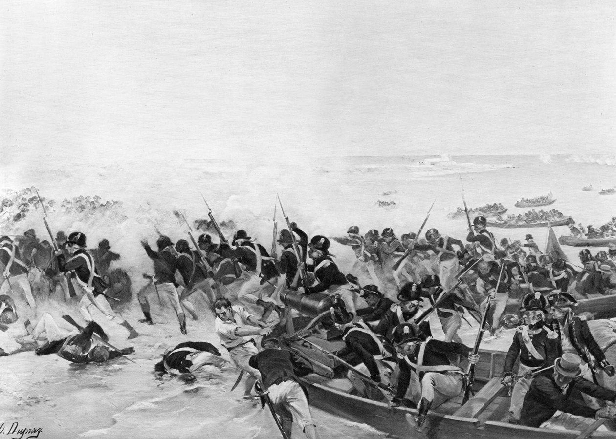 Bitva u Aboukiru, Egypt, 1801 od Unbekannt