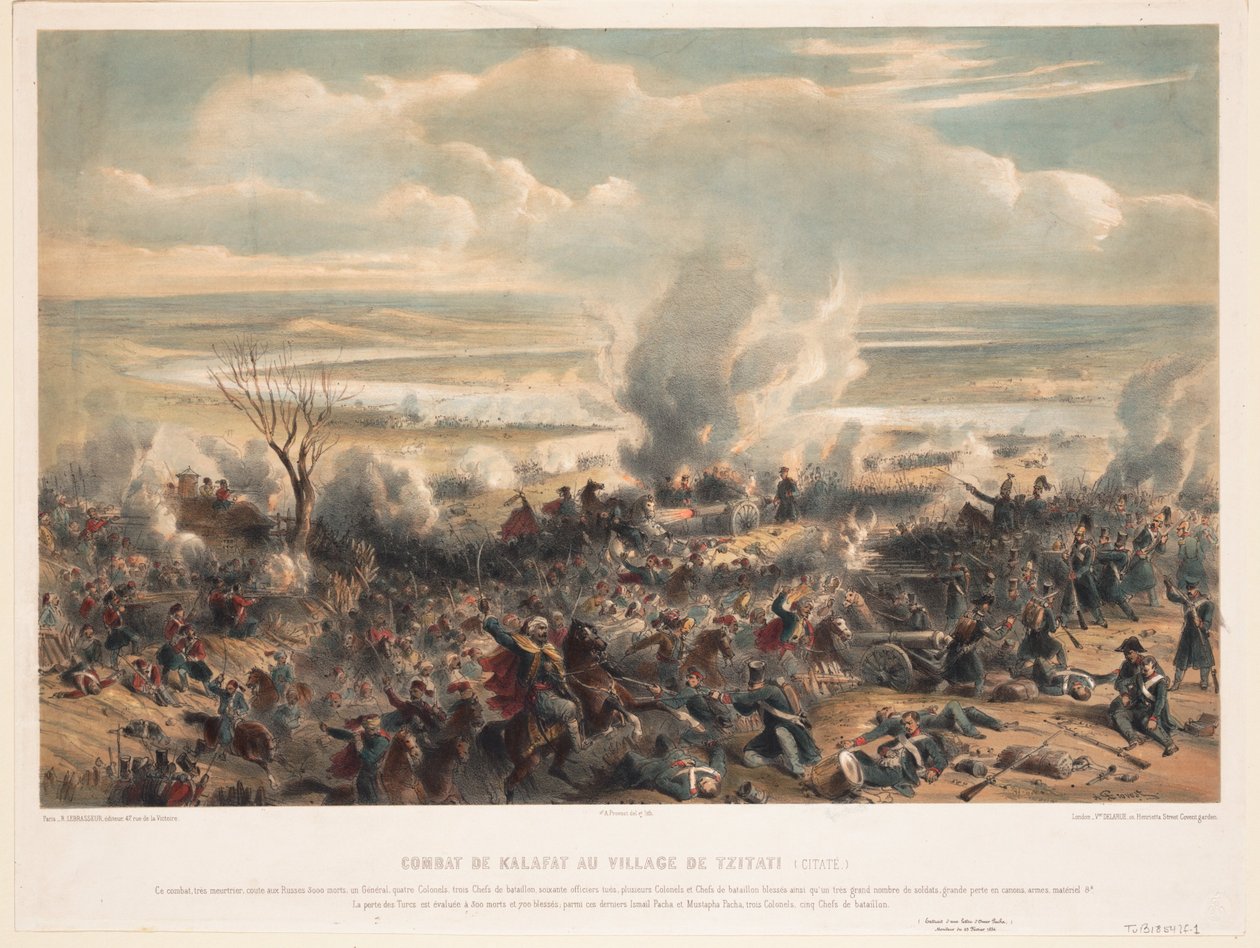 Bitva u Calafat v lednu 1854, 1854 od Unbekannt