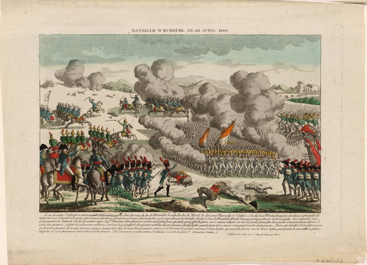 Bitva u Eggmühlu dne 22. dubna 1809, asi 1809 od Unbekannt