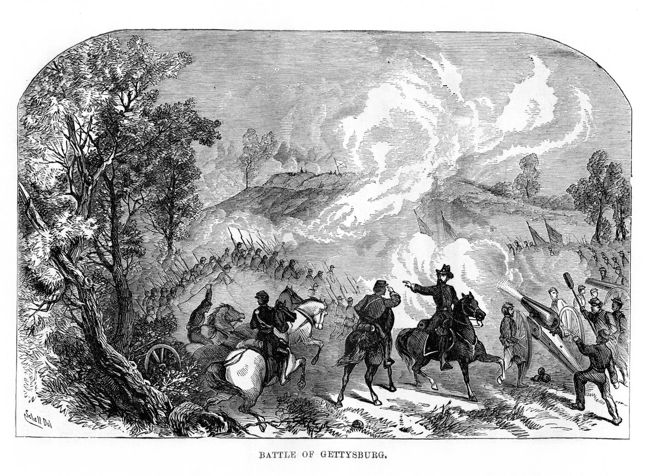 Bitva u Gettysburgu, americká občanská válka, 1.–3. července 1863, 1872 od Unbekannt