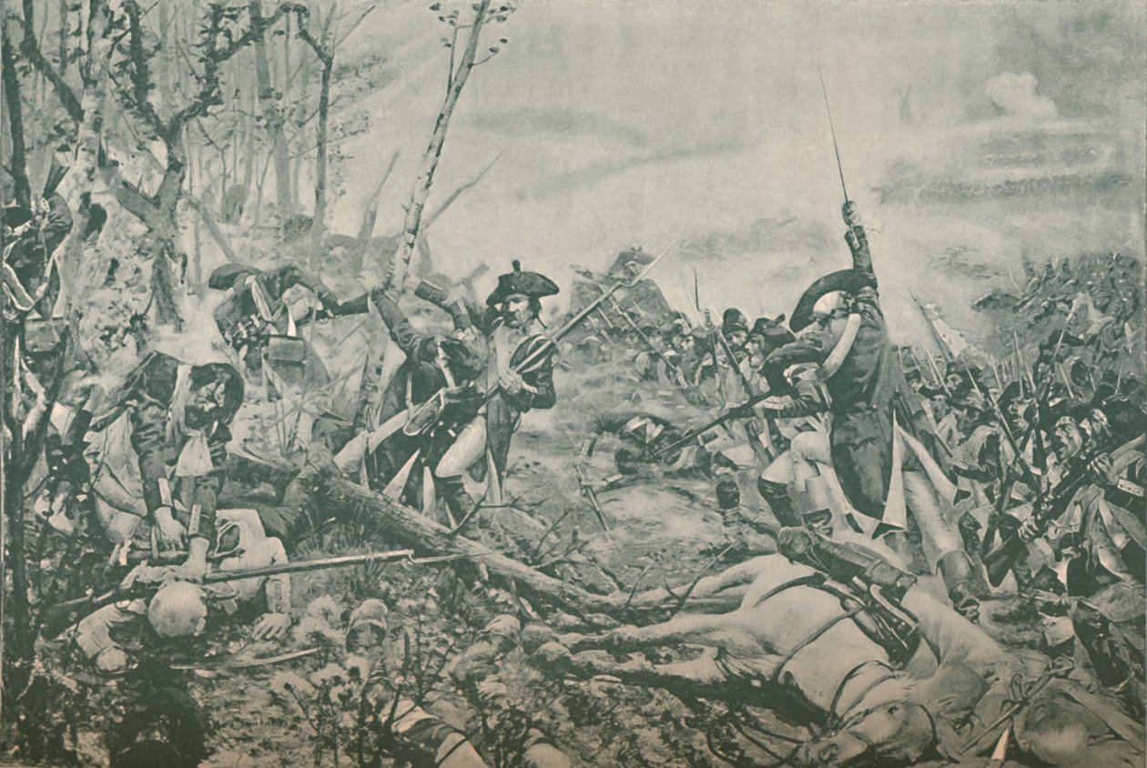 Bitva u Jemmapes, poblíž Mons, Belgie, 6. listopadu 1792, 1896 od Unbekannt