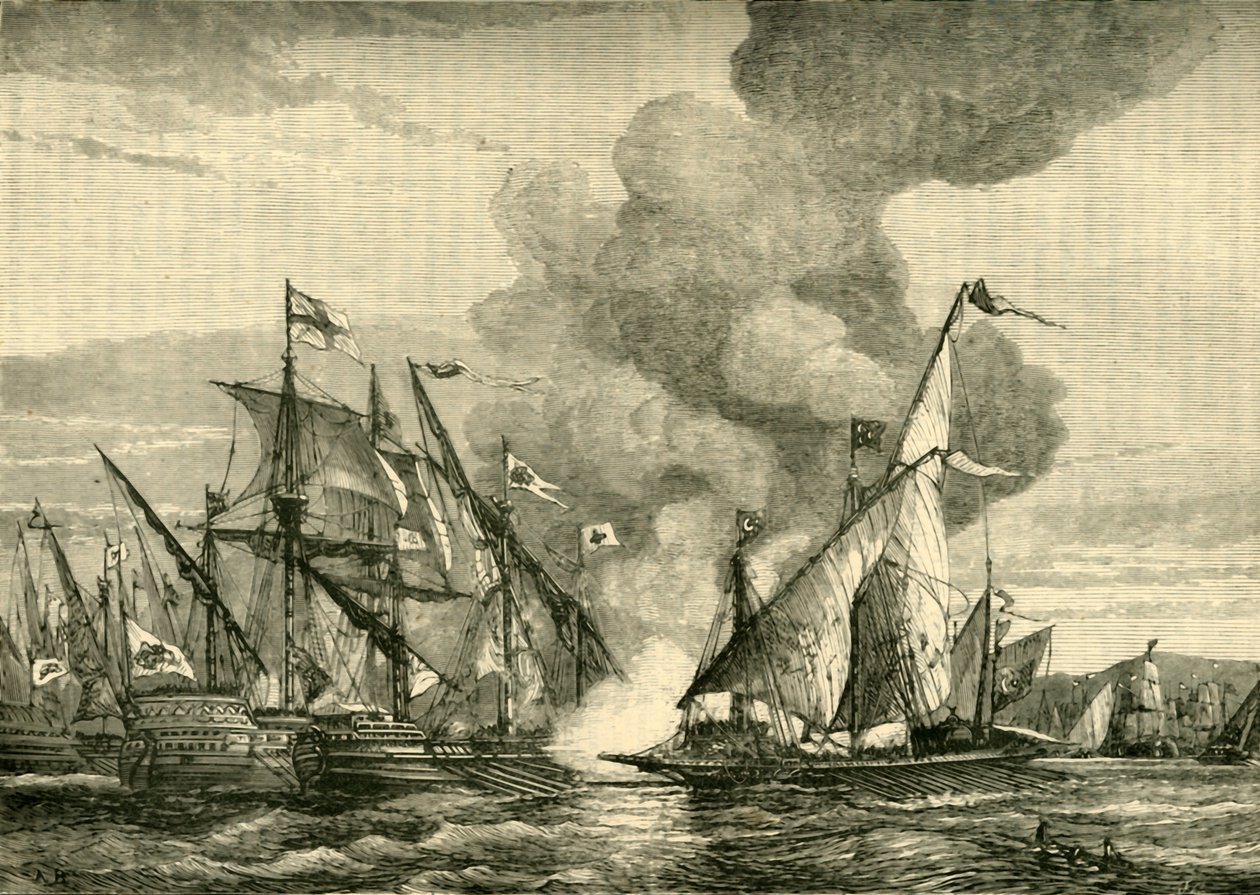 Bitva u Lepanta, 1571, 1890. od Unbekannt