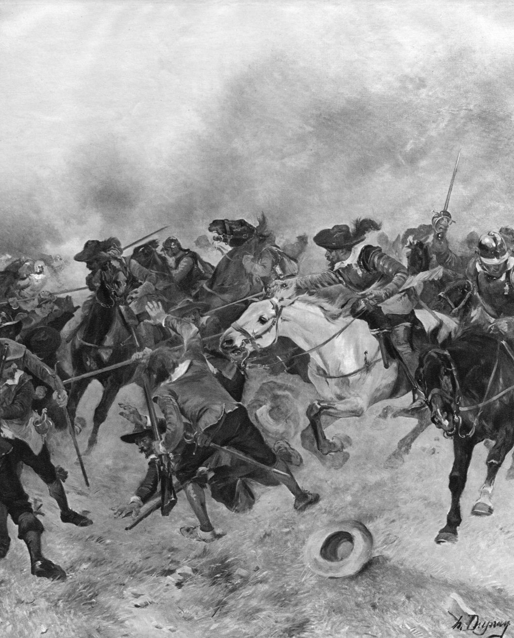 Bitva u Marston Moor, 1644 od Unbekannt