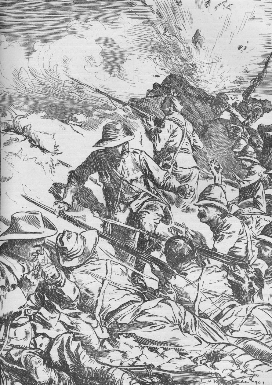 Bitva u Spion Kop, Búrská válka, Jižní Afrika, 1900 1906 od Unbekannt