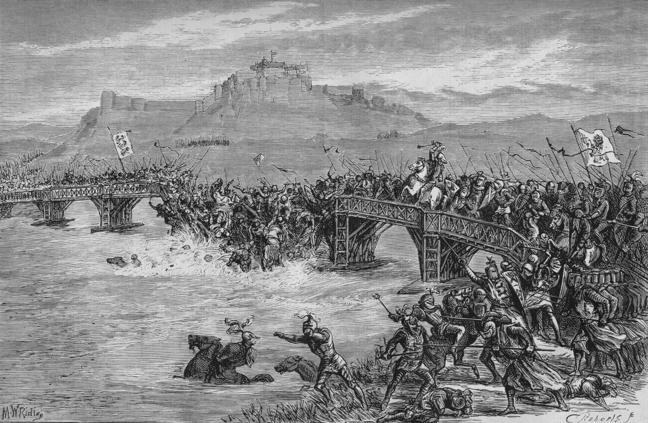 Bitva o Stirling Bridge, 11. září 1297, c1880 od Unbekannt