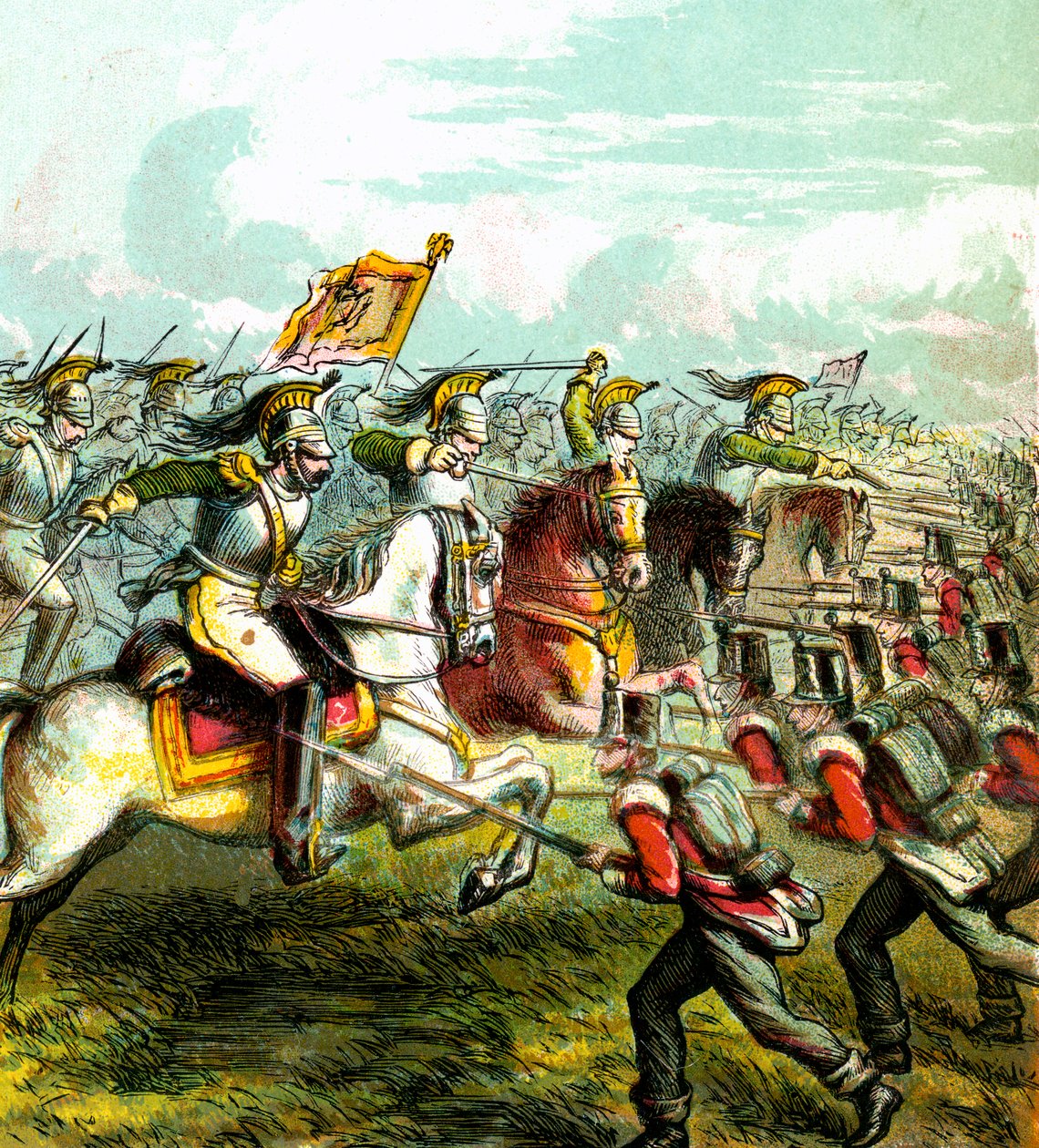Bitva u Waterloo, 1815, 50. léta 19. století od Unbekannt