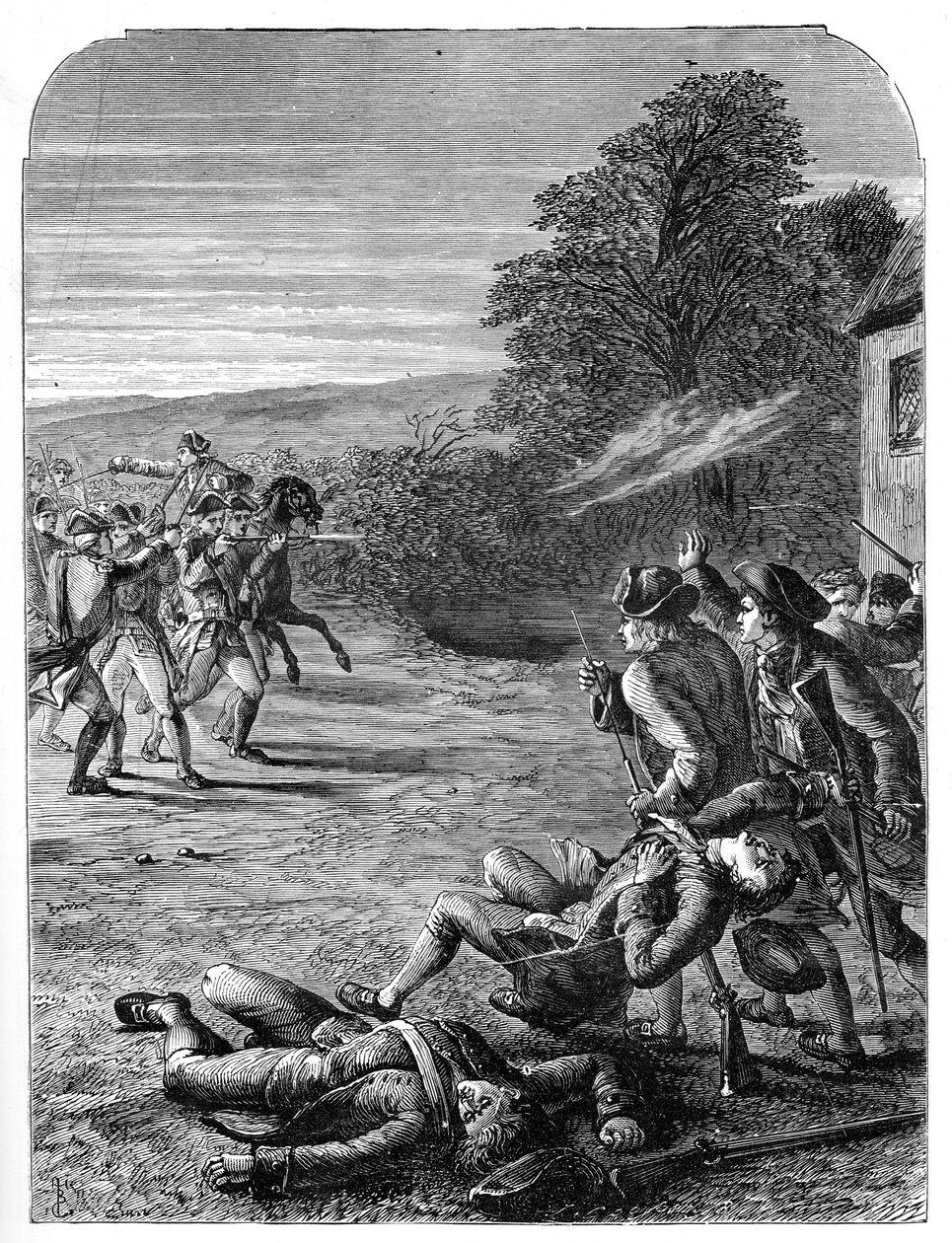 Bitvy u Lexingtonu a Concordu, 19. dubna 1775, 1872 od Unbekannt