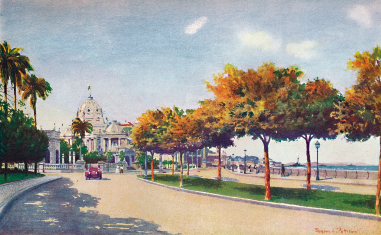 The Beautiful Beira Mar Drive - blížící se k nádhernému paláci Monroe, 1914 od Unbekannt