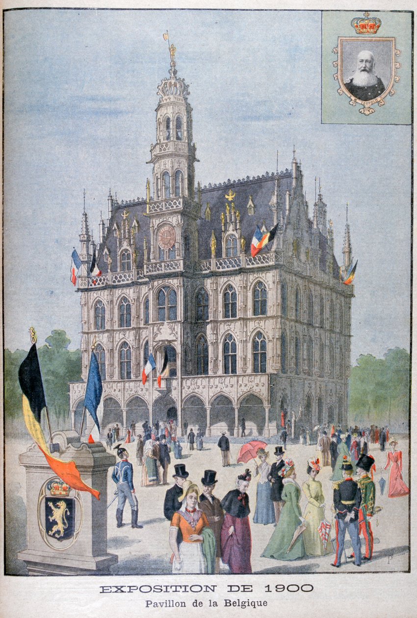 Belgický pavilon na Světové výstavě v roce 1900, Paříž, 1900 od Unbekannt