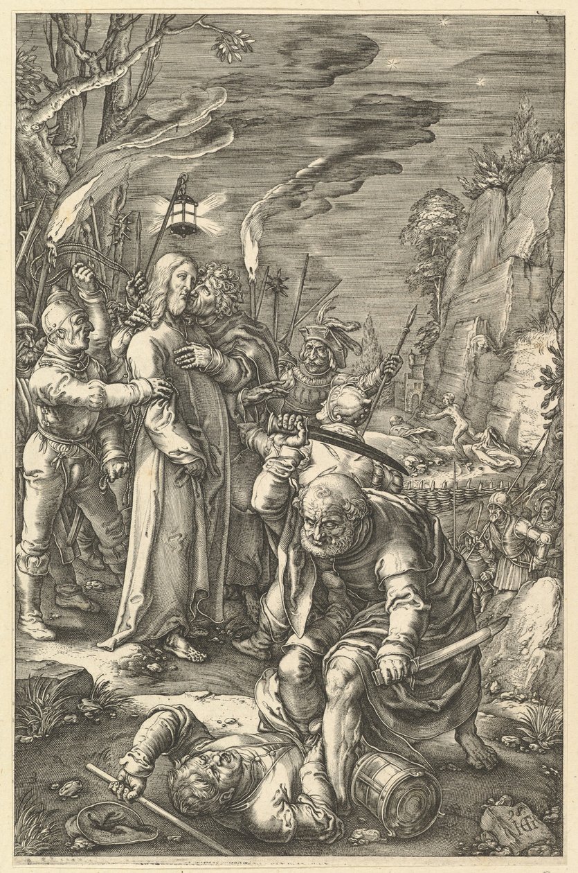 Zrada Krista, z Umučení Krista, ca. 1598-1617. od Unbekannt