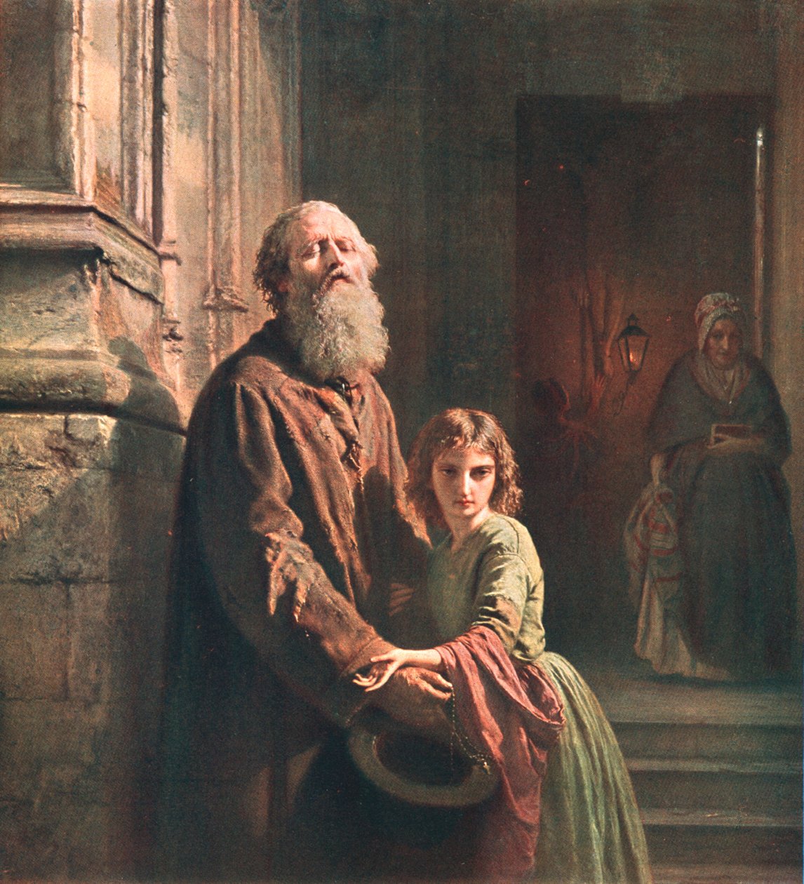 Slepý žebrák, 1853, c1902. od Unbekannt