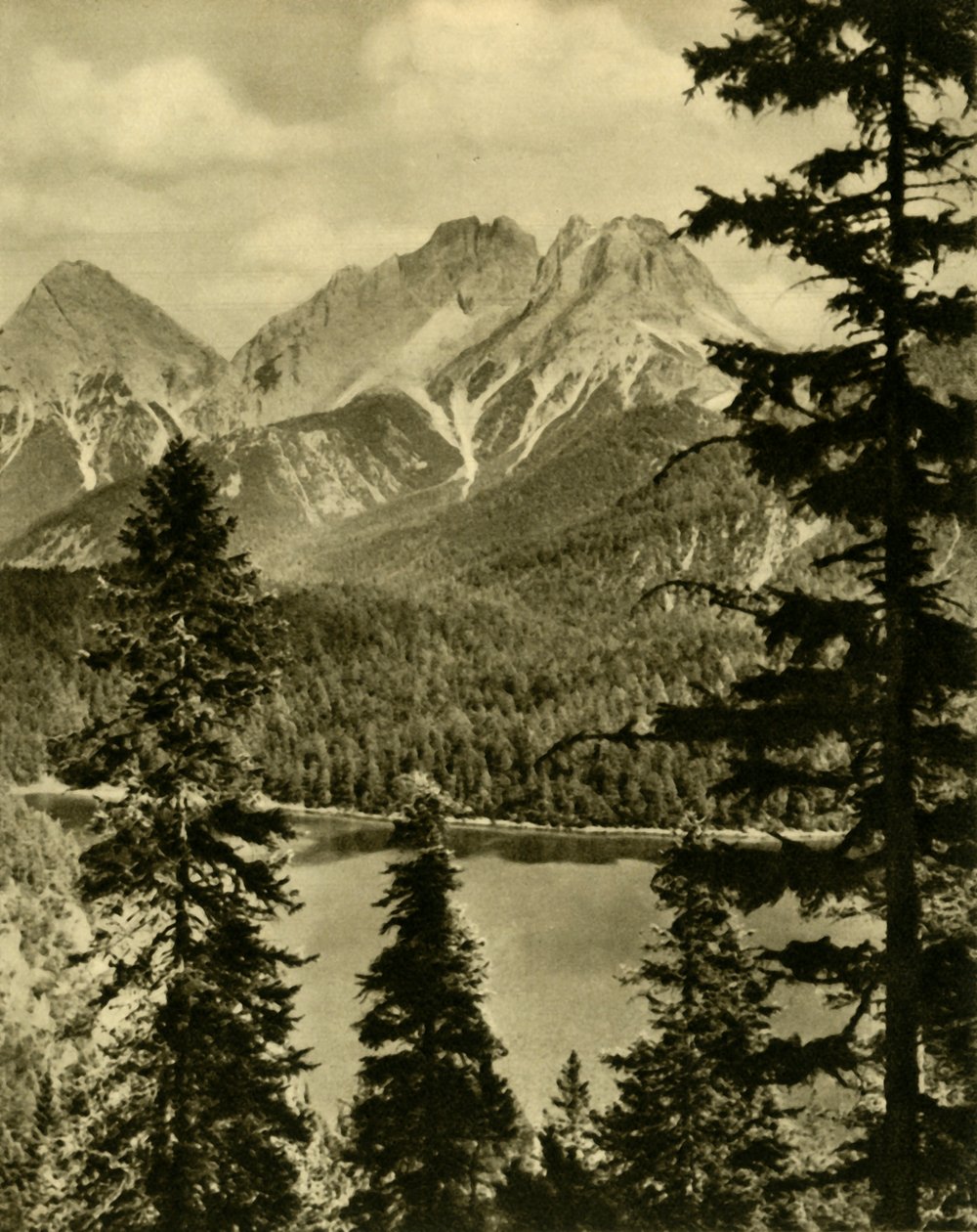 The Blindsee and the Fern Pass, Tyrol, Austria, c1935. od Unbekannt