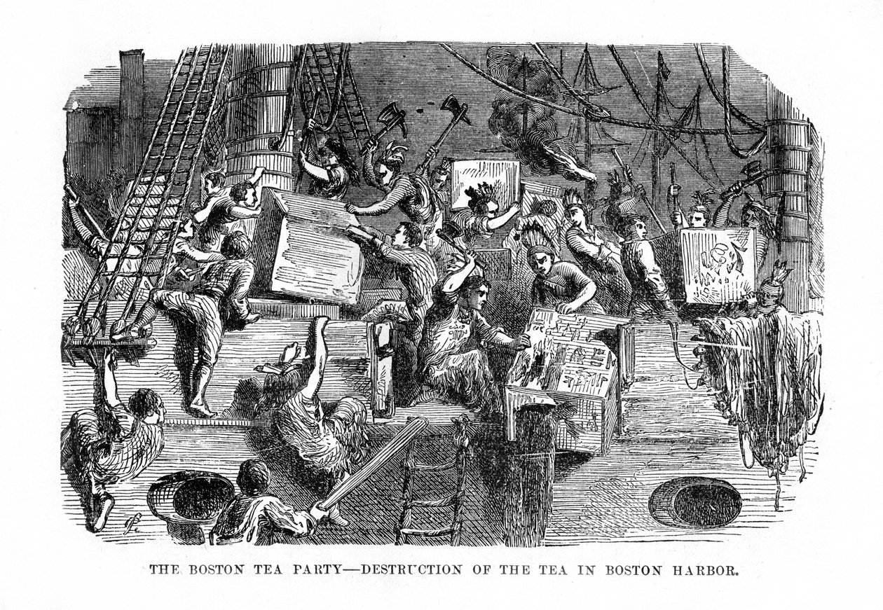The Boston Tea Party, 16. prosince 1773, 1872 od Unbekannt