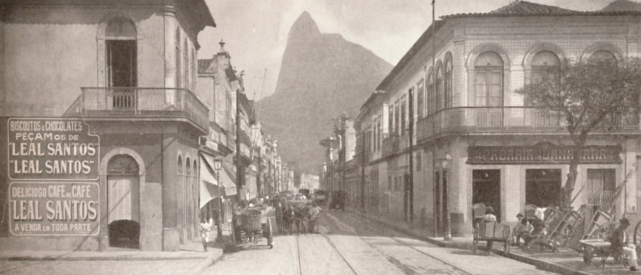 Botafogo konec módní Rua Sao Clemente. Corcovado v dálce, 1914 od Unbekannt