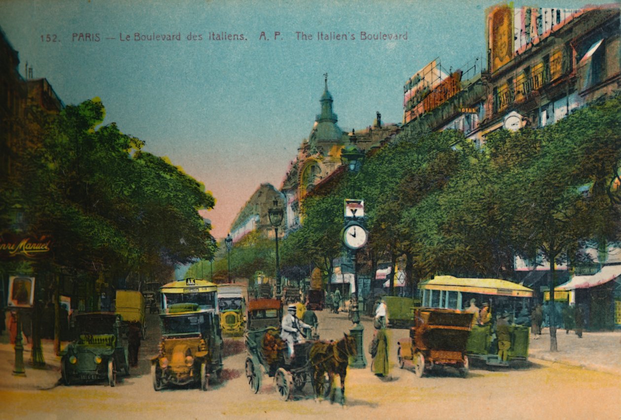 Boulevard des Italiens, Paříž, c1920 od Unbekannt