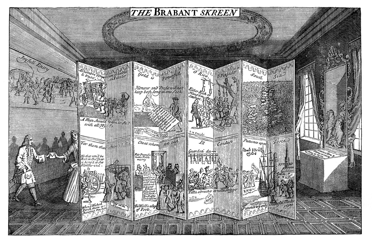 Obrazovka Brabant, 1721 od Unbekannt