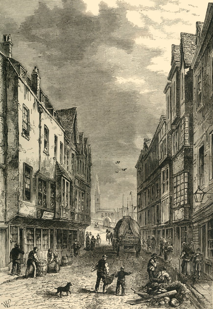 The Bridge-Foot, Southwark, v roce 1810, c1878. od Unbekannt