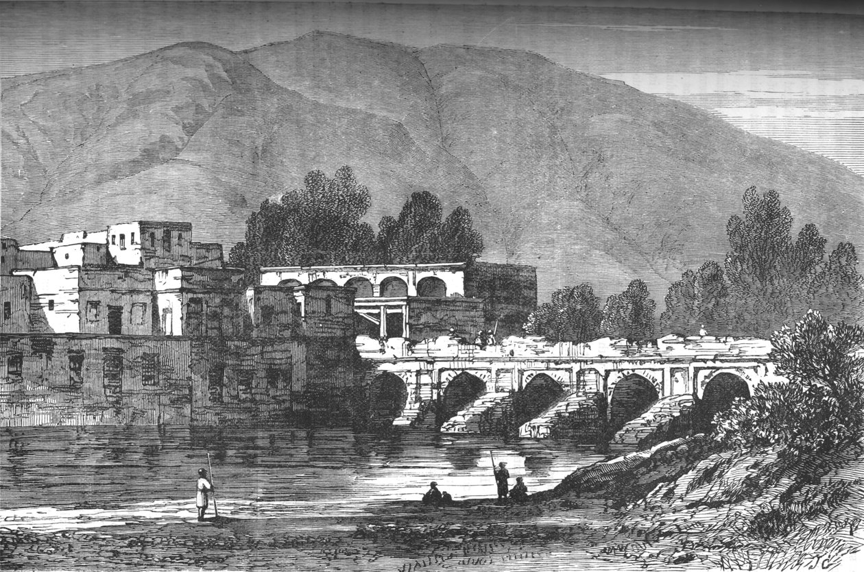 The Bridge, Cabul, c1880 od Unbekannt