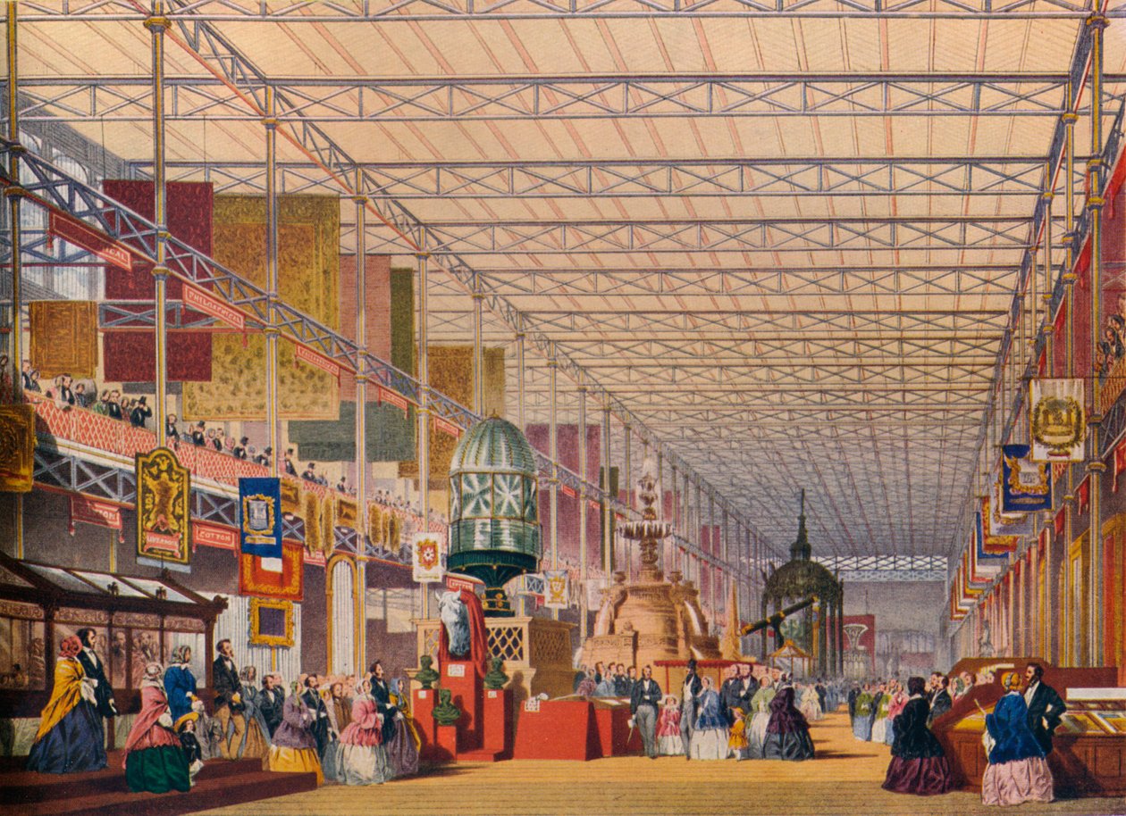 Britská loď na velké výstavě v roce 1851, The Crystal Palace, c1854 od Unbekannt