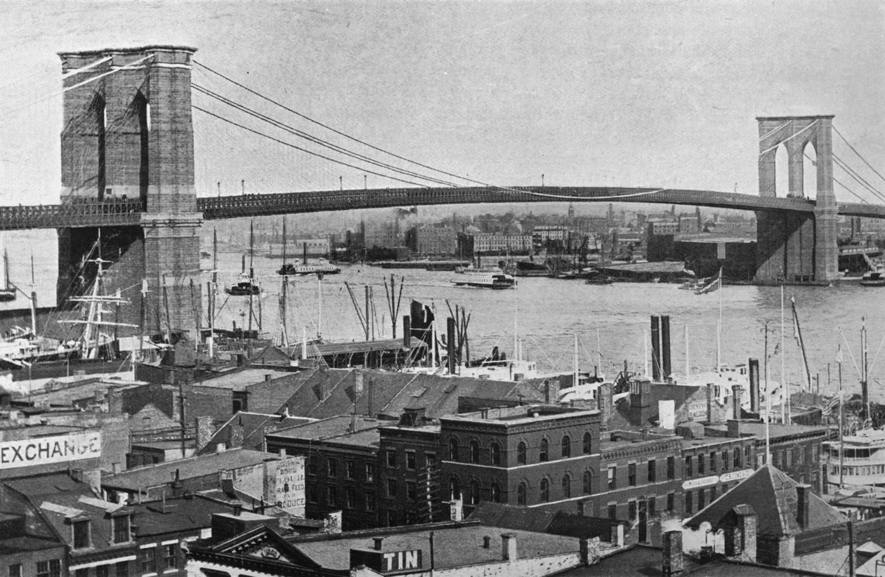 Brooklynský most, New York, 1915 od Unbekannt