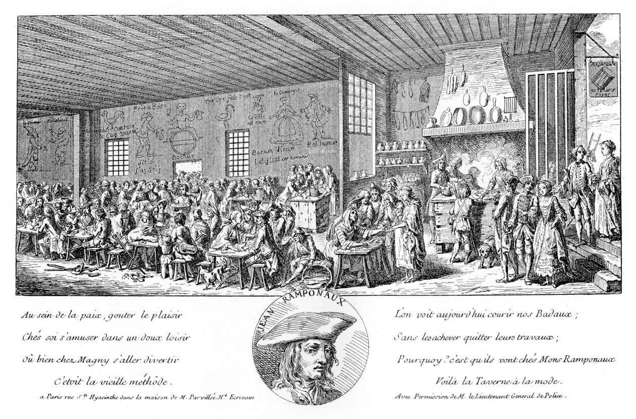 Kabaret z Ramponneau, 1885 od Unbekannt
