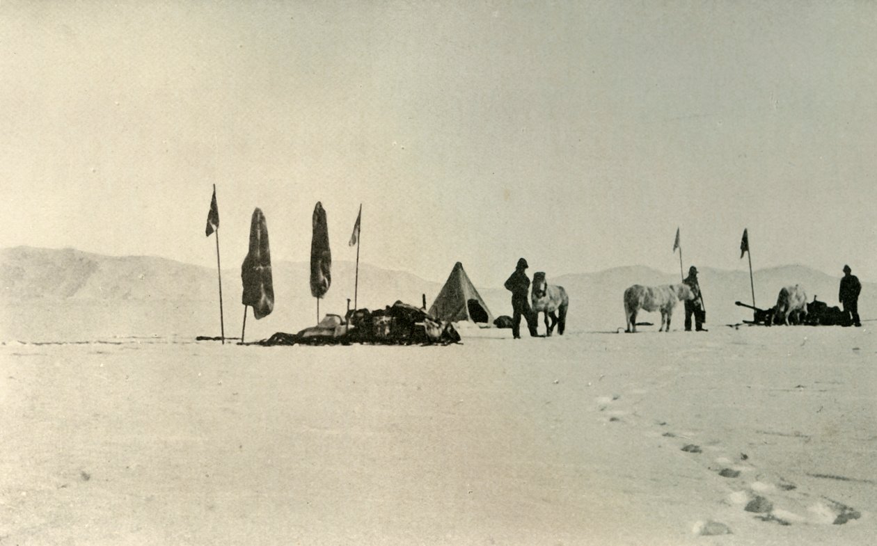 Tábor po projetí předchozí nejvzdálenější jižní šířky, listopad 1908, 1909 od Unbekannt
