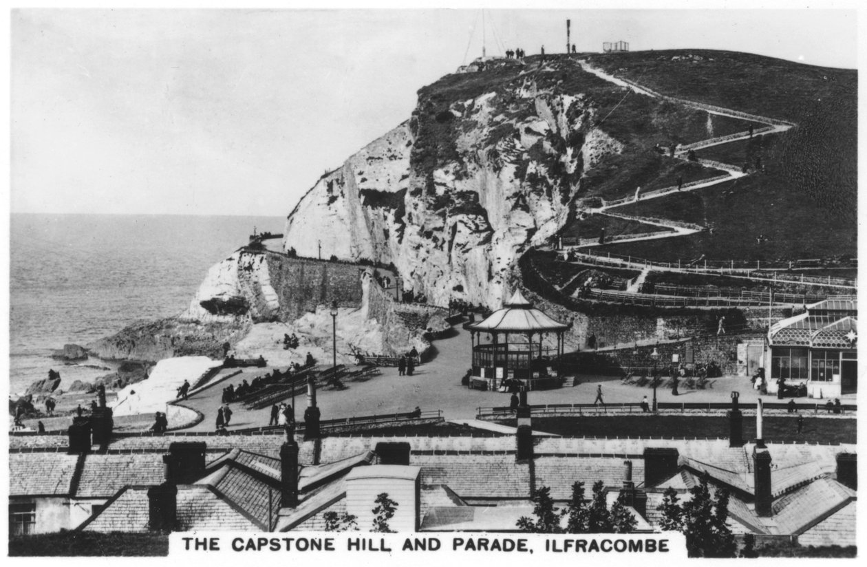 Capstone Hill a průvod, Ilfracombe, 1936 od Unbekannt